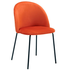 Стул ESF C-962 Оранжевый G062-24/Матовый черный