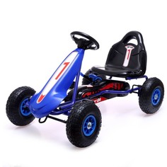 Каталки-толокары Racer, пневматические колеса, цвет синий No Brand