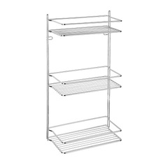 Полка для ванной комнаты и кухни прямая тройная, Atemia