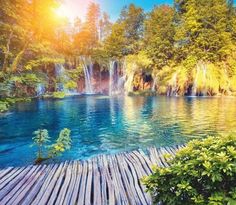 Фотообои СИМФОНИЯ Плитвицкие озера Хорватия 2,1х2 м К-137