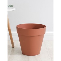 Кашпо со вставкой Tarragon, 14 л, d=31 см, h=28,8 см, цвет терракотовый Idiland
