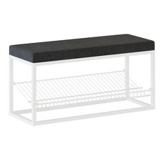 Обувница пуф для прихожей Лофт НАЙДИ белый 80x30x40