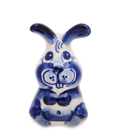 Фигурка Ушастый заяц (Гжельский фарфор) ГЛ-808 113-7010933 Народные промыслы