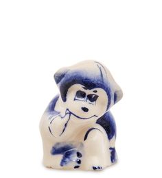 Фигурка Обезьянка Кики (Гжельский фарфор) ГЛ-853 113-101459 Народные промыслы