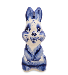 Фигурка Заяц Степашка (Гжельский фарфор) ГЛ-800 113-7010925 Народные промыслы