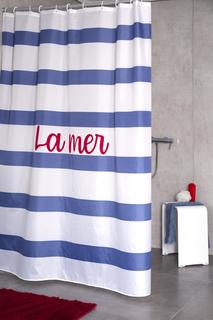 Штора для ванных комнат La Mer цветной 180*200 Ridder