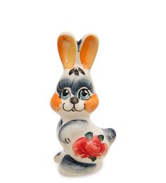 Фигурка "Зайчонок" цв. (Гжельский фарфор) ГЛ-827 113-7010952 Народные промыслы