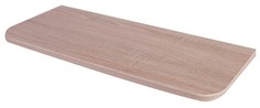 Полка закругленная угловая 600x250x16 дуб сонома 86741 No Brand