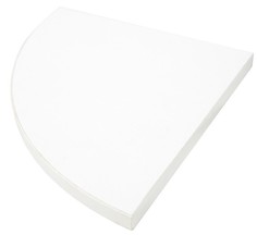 Полка сектор 350x350x16 белый 86765 No Brand