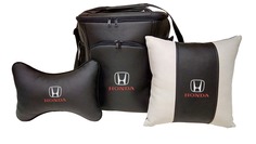 Подарочный набор HONDA: термосумка, подушка на подголовник, подушка Подарки от Михалыча