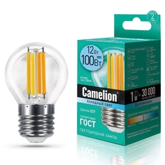 Комплект светодиодных лампочек CAMELION LED12-G45-FL/845/E27/10шт
