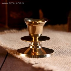 Подсвечник Цветок латунь 6х6х5,5 см No Brand