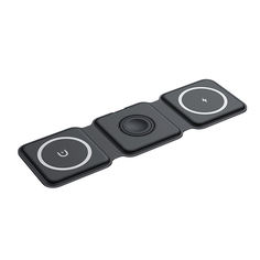 Беспроводное зарядное устройство NoBrand Magnetic 3in1, 9 W черный