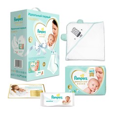 Подарочный набор Pampers Premium Care для новорожденных 2, 4-8 кг