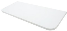 Полка закругленная угловая 600x250x16 белый 86766 No Brand