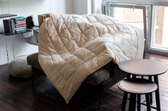 German Grass 64132 Одеяло ALMOND WOOL GRASS теплое 150х200 Бежево-жемчужный