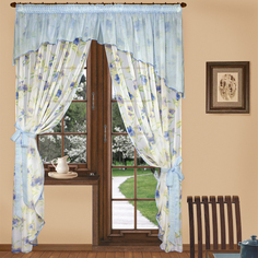 Elegante М262 (ламбрекен правый) ш150 * в 260 / 2шт., ламбрекен ш295, ленты -2шт. М262-4 г