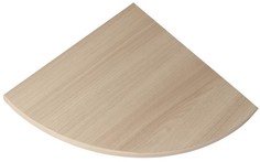 Полка сектор 350x350x16 ясень шимо светлый 86753 No Brand
