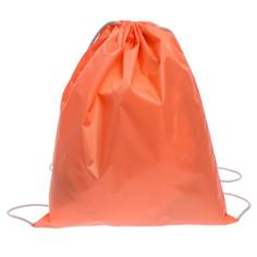 Мешок для обуви Calligrata cтандарт, персиковый, серебристый шнурок, 405х340 мм