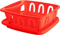 Сушилка для посуды ЛЮКС ПЦ/NP1556 Plast team с поддоном пластик цв.в асс.(х9)