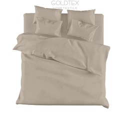 GOLDTEX 8028С КРЕМ ПРОСТЫНЯ НА РЕЗИНКЕ 160x200x23 сатин однотонный "COLORS OF LIFE" 8028С