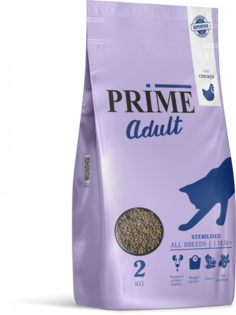 Сухой корм для кошек PRIME STERILIZED с курицей, для стерилизованных, 2 кг P.R.I.M.E.