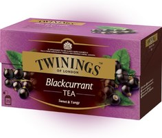 Чай Twinings черный с кусочками черной смородины, короб (25 пак.) 50 гр Упаковка 12 шт No Brand