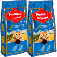 Корм РОДНЫЕ КОРМА для кастрированных котов и стерилизованных кошек 30/14, 2,045 кг 2 шт