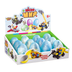 Конструктор 2в1 в яйце Армия серия Micro Мир D/B 12 шт. 26х9х19 Космос-4 вида арт.M6806С. Yako Toys