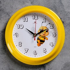 Часы настенные, : Детские, Пчелка, 21х21 см Рубин