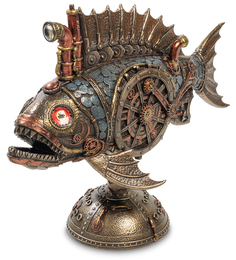 Статуэтка в стиле Стимпанк "Рыба Удильщик" с подсветкой Veronese