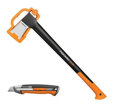 FISKARS Топор Fiskars X25 большой черный/оранжевый в комплекте:нож (1057915)