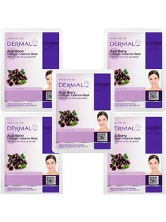 Маска косметическая для лица Dermal коллагеновая, с экстрактом ягоды асай 5шт