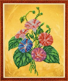 Набор для вышивания бисером КРОШЕ Вьюнок 28x36 см, арт.В 226