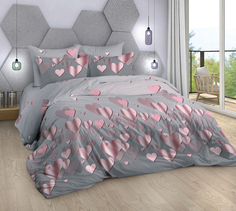 Пододеяльник Mercury Home Сердечки 26 Евро макси 220x240 Бязь