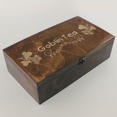 Коробка для чайных пакетиков из 4 отделений ягоды гоблинкор goblincore малина - 192 No Brand