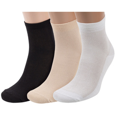 Комплект носков мужских ХОХ 3-X-1128 черных; бежевых; белых 25