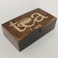 Коробка для чайных пакетиков с узором из 4 отделений чайник время чая tea time - 132 No Brand