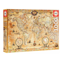 Пазл классический Educa Античная карта мира 1000 деталей