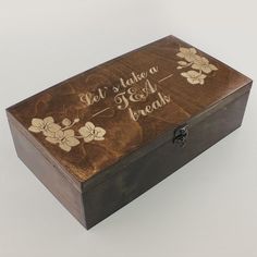 Коробка для чайных пакетиков с узором из 4 отделений цветы растения tea break - 183 No Brand