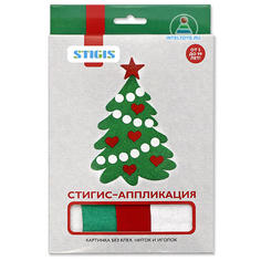 Набор для создания аппликаций на ткани Stigis Елочка, НТ-Ст