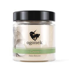 Свеча ароматическая, с деревянным потрескивающим фитилем OGONEK GREEN Лайм-базилик M