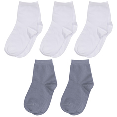 Носки детские ХОХ 5-d-1227, белый; серый, 14-16