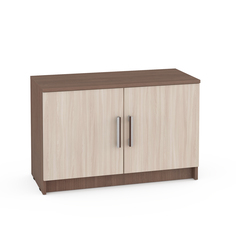 Тумба с дверцами Маргарита ясень шимо темный/светлый No Brand