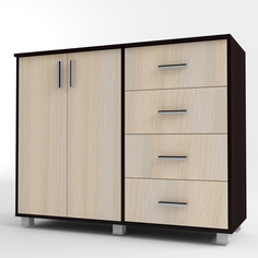 Комод Наоми венге/млечный дуб No Brand