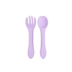 Ложка и вилка из силикона для кормления DD&SiliconeSet 690DDLVF