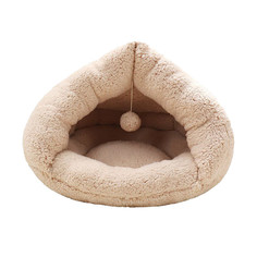 Лежанка для животных домик Трюфель STEFAN (S) 40x40x36, бежевый, CF30153S