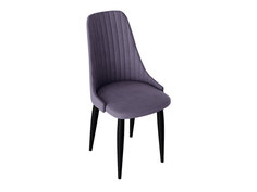 Стул ТриЯ Франк Конус 2 Черный матовый / Фиолетовый микровелюр Triya