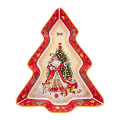 Блюдо елка Дед Мороз Lefard 25*21*4 см 85-1754