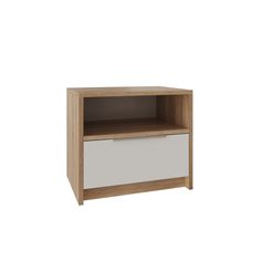 Тумба прикроватная Норд дуб сонома светлый/белая аляска No Brand